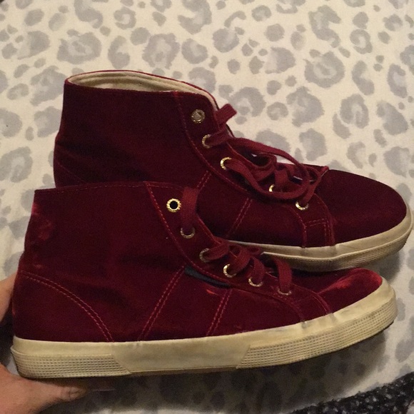superga red velvet